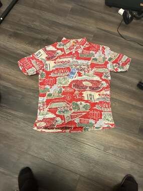 Reyn Spooner Men's The Ohio State University Buckeyes Scenic Button Down Shirt